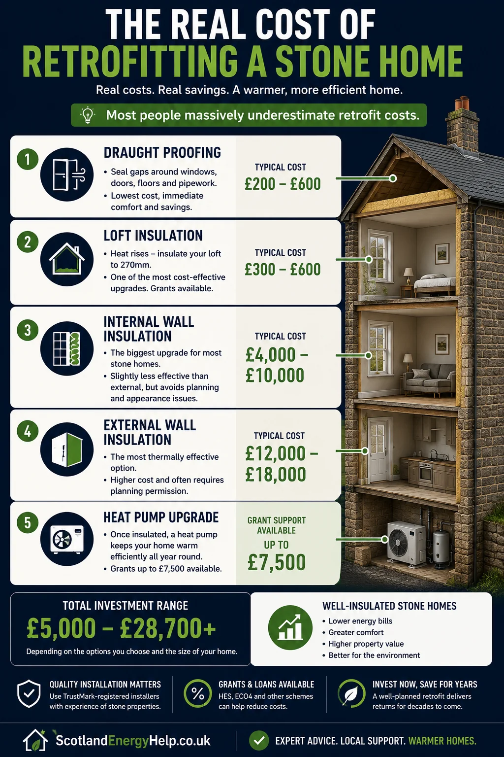 The real cost of retrofitting a stone home